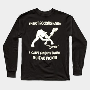 Can't find my guitar pick! Long Sleeve T-Shirt